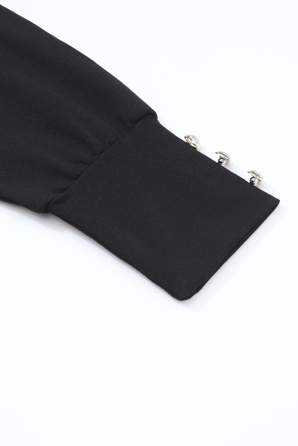 BLACK COLD SHOULDER TOP