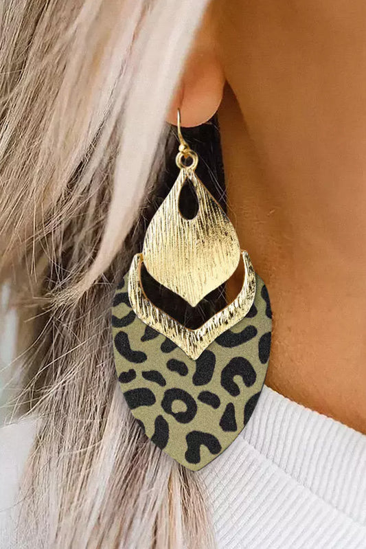 Leopard Leave shape Earings