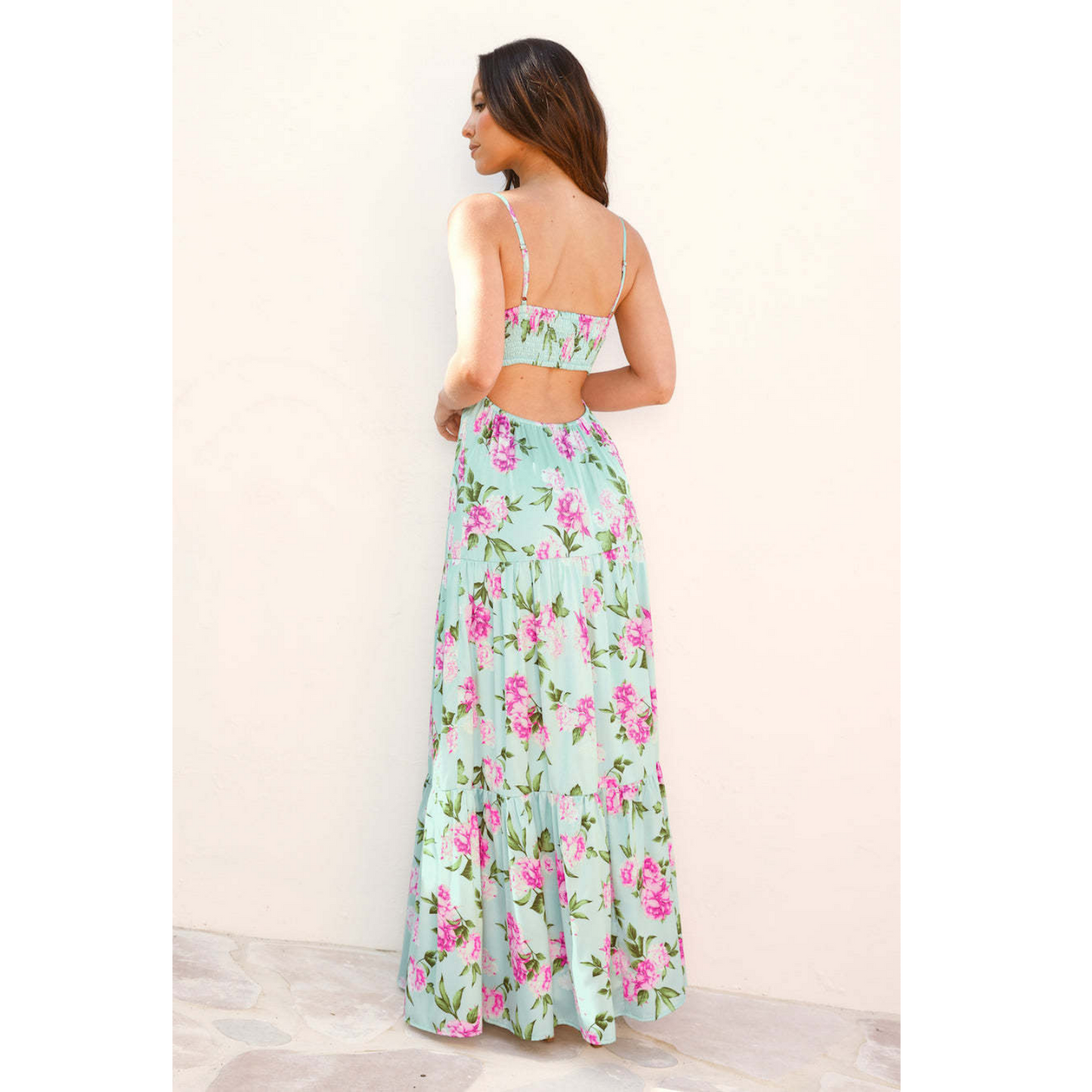 Garden Breeze Floral Maxi
