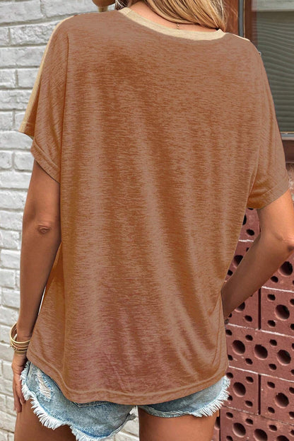 Asymmectrical Cut out T- Shirt