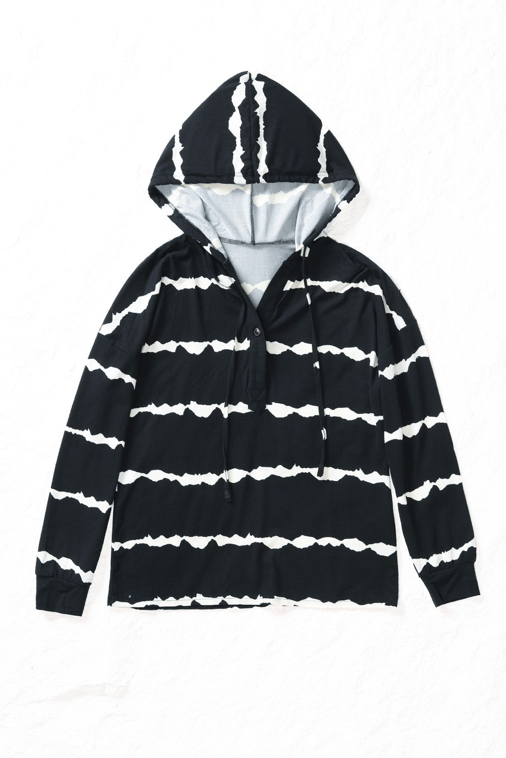 Black striped Hoodie