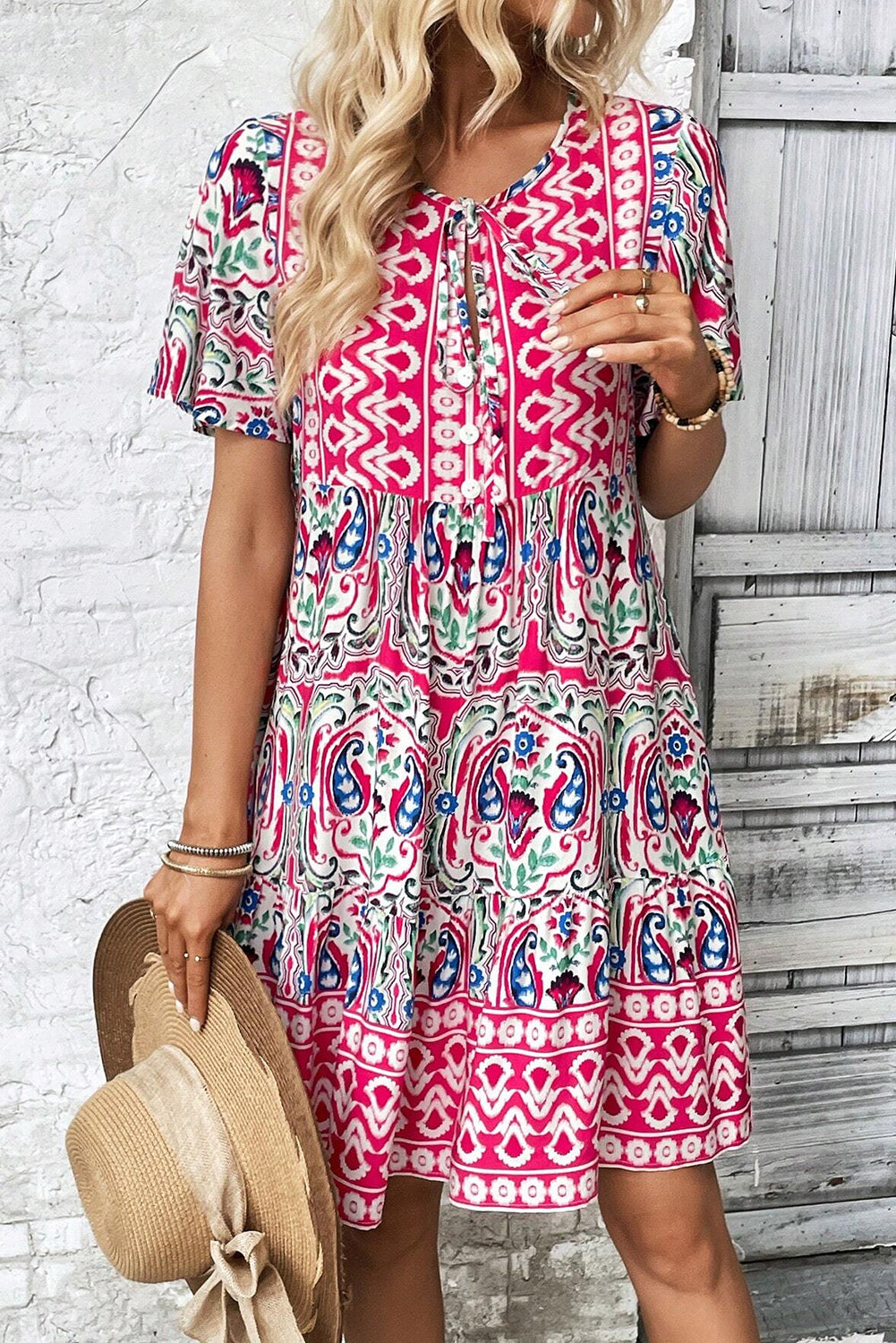 Pink Bohemian Print