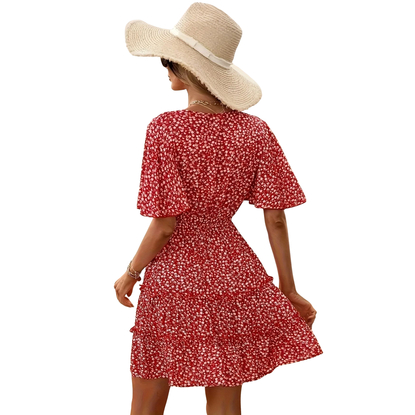 Scarlet Sunset Mini Dress