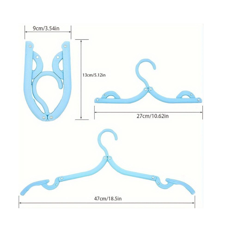 Foldable Travel Hangers (8pk)