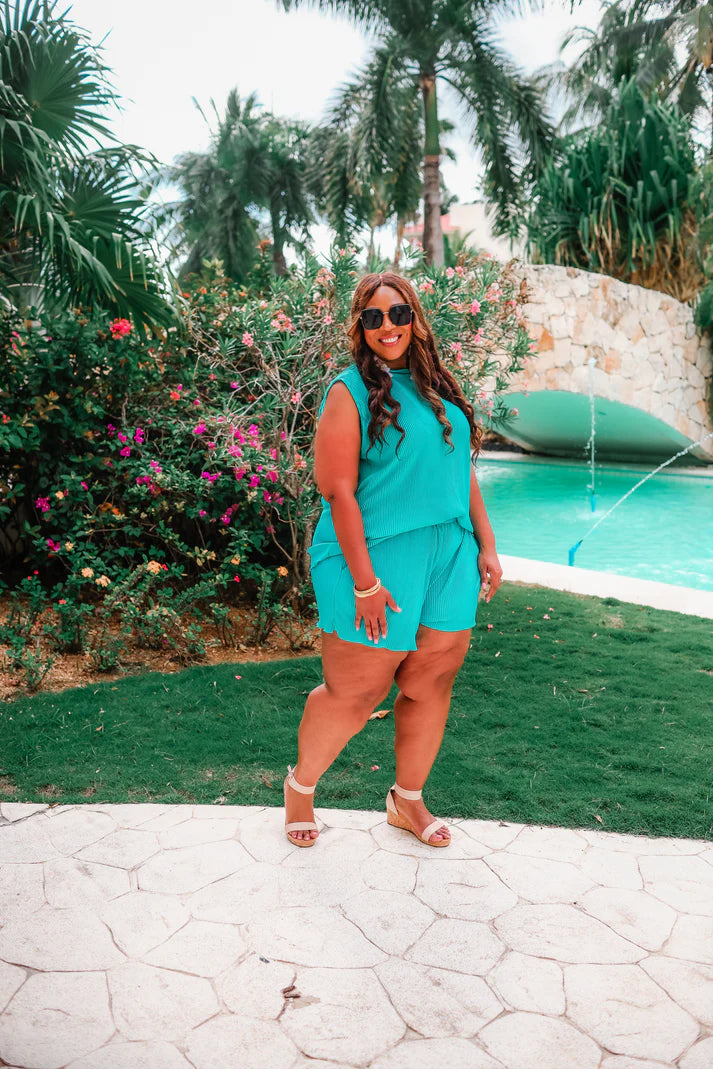 Hard To Resist Pleated Set