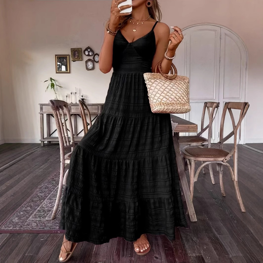 Bohemian Black Beauty Maxi Dress