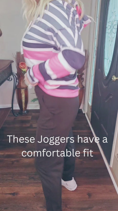 DRAWSTRING JOGGERS with pockets